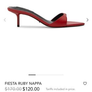 Fiesta Red Heeled SandalsTony Bianco